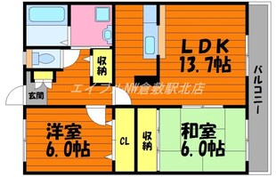 フォブールQUA　A棟の物件間取画像